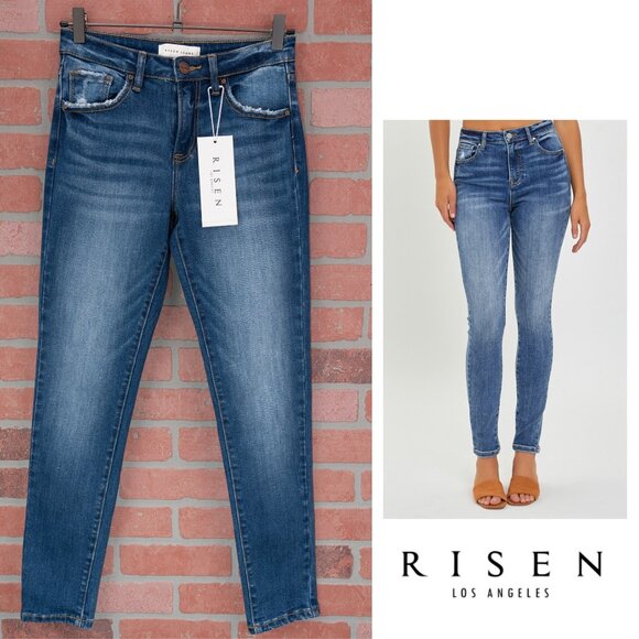 RISEN Denim - RISEN Mid-Rise Skinny Jeans - Size 3/26
